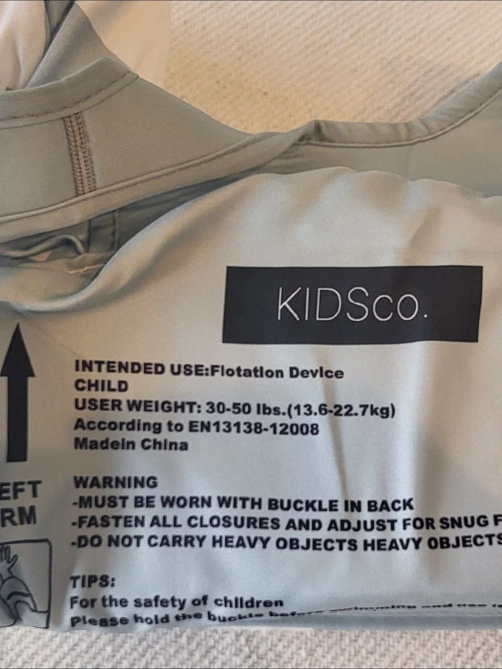 KIDSco Swim Vest For 30-50 Lbs